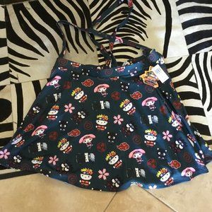 Hot Topic Hello Kitty suspender skirt size 2x New